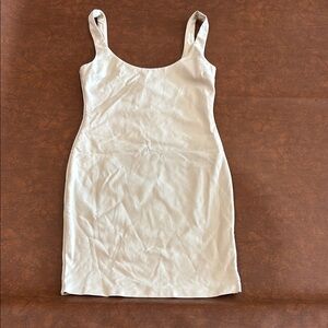 White Sleeveless Mini Dress